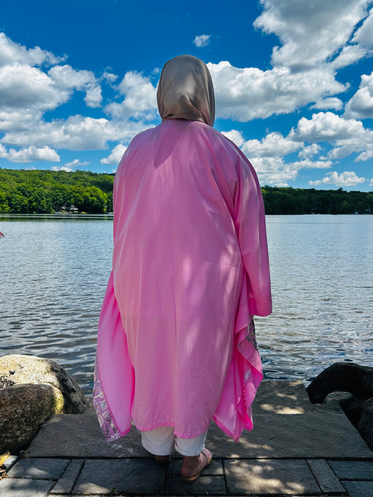 Half and Half Pink Kaftan